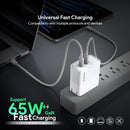 Encuentra en Xela Quetzaltenango el puerto de carga dual USB C Esoulk EK2005 (WHITE) de 65W.