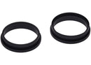 Aro de bezel de cámara trasera negro para iPhone 16 Plus (A3081, A3084), pack de 2 piezas.