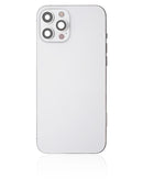 Tapa trasera para iPhone 12 Pro con componentes pequenos pre-instalados (Version US) (Usada original Calidad A) (Plata)