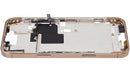 Mid-frame housing para iPhone 16 Pro Max US Version color Desert Titanium, incluye botones de encendido y volumen, ideal para reparación.