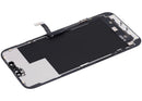 Pantalla OLED usada para iPhone 13 Pro Max A2484, con cable flex de sensor de luz para reparación.