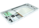 Pantalla OLED blanca con marco para Samsung Galaxy S26 Ultra 5G, ideal para reparación de pantalla rota.