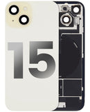 Encuentra tapa trasera amarilla con placa de acero para iPhone 15 usado en Quetzaltenango.