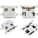 Puerto de carga Micro B 06 Pin con 4 puntos de anclaje para soldar