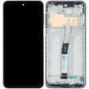 Pantalla LCD gris genuina para Xiaomi Redmi Note 9 Pro con marco, ideal para reparación de pantalla rota.