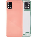 Tapa trasera con lente de cámara Samsung Galaxy A51 4G (A515 / 2019) en color Prism Crush Pink, disponible en Xela Quetzaltenango.