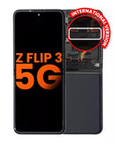 Pantalla OLED para Samsung Galaxy Z Flip 3 5G con marco (Negro Fantasma)1