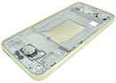 Chasis intermedio Samsung Galaxy A35 5G (A356) color limón, repuesto original service pack.