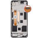 Pantalla refurbished con frame dorado para Realme 10 Pro (RMX3661), lista para cambio o reparación.