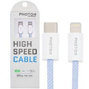 Cable de carga 3ft trenzado para Photon Flux en Azul 01, disponible para entrega en Quetzaltenango.