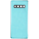 Tapa trasera Samsung Galaxy S10 Prism Green con lente de cámara, repuesto para reparación SM-G973F.