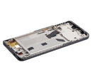 Pantalla LCD refurbished negra con marco para Huawei Nova 10Z, ideal para reparación de display roto.