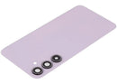 Tapa trasera de vidrio lila para Samsung Galaxy A35 5G con lente de cámara, repuesto SM-A356B.