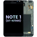 Pantalla Samsung Galaxy Note 1 GT-N7000 negra, display LCD de repuesto para reparación.