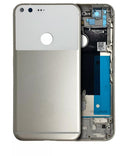 Tapa trasera de vidrio blanca para Google Pixel XL, repuesto refurbished, ideal para reparación.