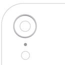 Aro blanco para cámara trasera de iPhone XR (modelos A1984, A2105), repuesto para reparación.