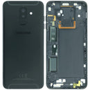 Tapa trasera original Samsung Galaxy A6 Plus (A605) negra, repuesto back cover para SM-A605F.
