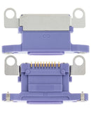 Puertos de carga iPhone 12 Mini (Purple) al por mayor en Quetzaltenango, ideal para talleres de reparación en Xela.
