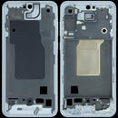 Marco intermedio original Samsung Galaxy A55 5G Iceblue (A556), carcasa y bisel, para reparación de teléfono.
