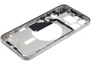 Chasis medio de iPhone 15 Pro Max A3106/A3108 blanco titanio con piezas pequeñas para reparación.