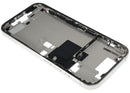 Chasis medio iPhone 16 Pro (A3083, A3292) titanio blanco usado, con pequeñas partes para reparación.