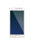 Pantalla LCD blanca de repuesto para Samsung Galaxy A5 (A500/2015) sin marco, ideal para reparación de display.