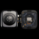 Tapa trasera Apple Watch Series 9 45mm LTE aluminio negro espacial, repuesto A2980, A2984 para reparación.