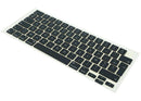 Kit de keycaps franceses Space Black para MacBook Air/Pro, repuesto de teclado con teclas negras brillantes.