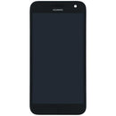 Pantalla LCD negra con marco para Huawei Ascend G7, ideal para cambio de display y reparación de pantalla rota.