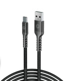 Cargador de pared SlowBack negro de 18W con cable USB a Type-C de 6 pies para carga rápida de celular.