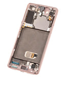 Pantalla OLED con marco para Samsung Galaxy S21 5G en color Phantom Pink disponible en Quetzaltenango.