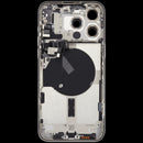 Encuentra una tapa trasera usada OEM para iPhone 15 Pro Max en Quetzaltenango en blanco titanio con garantía - Reparación y reemplazo.
