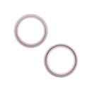 Anillo bisel rosa para cámara trasera de iPhone 13 / 13 Mini, repuesto para reparación de pantalla.