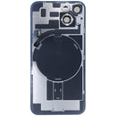 Tapa trasera original Starlight para iPhone 14 con MagSafe, NFC y flash flex. Repuesto A2649.