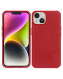 Funda Resistente Matiz Asteroide para iPhone 14 Rojo 1 Paquete