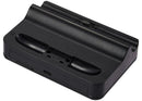 Base de carga KJH para Nintendo Switch 2 y Joy-Con, negra, con ranuras para dos controles.