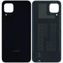 Tapa trasera negra Huawei P40 Lite Service Pack, repuesto original para reparación de carcasa.