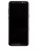 Pantalla OLED para Samsung Galaxy S8 Plus con marco (Gris / Violeta)