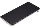 Pantalla OLED blanca con marco para Xiaomi 13 Pro (2210132C, 2210132G), ideal para reparación de display.