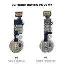 Botón Home dorado con cable flex para iPhone 7/8 Plus, incluye funcionalidad Taptic Click JCID.
