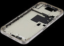 Chasis medio usado iPhone 16 Pro Max Natural Titanium con piezas pequeñas para reparación.