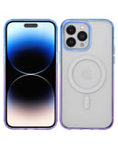 Encuentra en Xela Quetzaltenango el estuche delgado Slim Trance Octave iPhone 14 Pro Max MagSafe en Azul/Lila para proteger tu dispositivo con estilo.