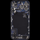 Tapa trasera Deep Blue usada para iPhone 17 Pro Max A3295 con puerto de carga USB-C.