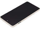 Pantalla LCD refurbished Motorola Moto G Power 5G (XT2617 / 2026) Pure Cashmere con marco para reparación.
