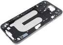Chasis medio negro usado para iPhone 16 Plus (A2770) con pequeñas partes, ideal para reparación de estructura.