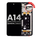 Pantalla con marco Samsung Galaxy A14 en Quetzaltenango, repuestos originales en Xela.