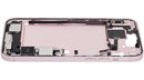Tapa superior rosa A2847 con puerto de carga y piezas pequeñas para iPhone 15 Plus US Version, repuesto OEM.