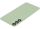 Tapa trasera verde lima para Samsung Galaxy A24 4G con lente de cámara, repuesto original.