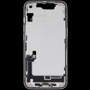 Chasis medio blanco para iPhone 16e (versión US) OEM con puerto de carga flex y piezas pequeñas.