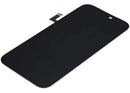 Pantalla OEM usada iPhone 17 Pro Max con cable flex de sensor de luz para reparación.